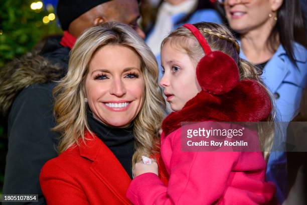 Ainsley Earhardt and her daughter attend the Fox News 4th annual all-American Christmas Tree lighting at Fox News Channel Studios on November 20,...