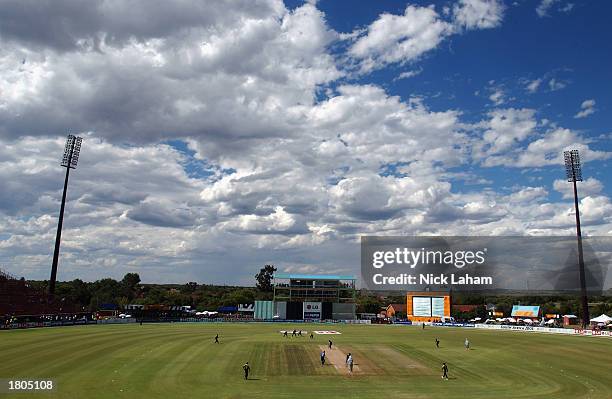 General view of the De Beers Diamond Oval during the ICC Cricket World Cup 2003 Pool A match between Pakistan and Namibia held on February 16, 2003...