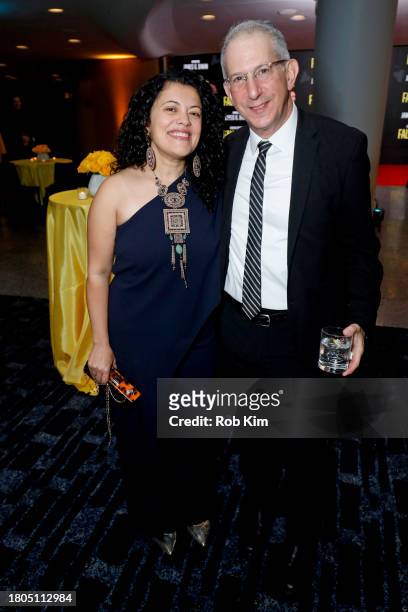 Shanta Thake and Barry Edelstein attend Lincoln Center's Fall Gala honoring James G. Dinan at David Geffen Hall on November 20, 2023 in New York City.