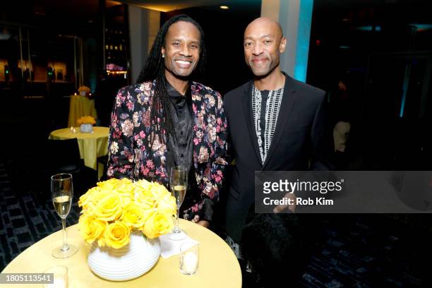 Lee Bynum and guest attend Lincoln Center's Fall Gala honoring James G. Dinan at David Geffen Hall on November 20, 2023 in New York City.