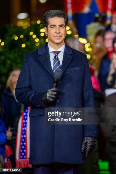 Jesse Watters hosts the Fox News 4th annual all-American Christmas Tree lighting at Fox News Channel Studios on November 20, 2023 in New York City.