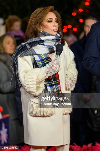 Judge Jeanine Pirro hosts the Fox News 4th annual all-American Christmas Tree lighting at Fox News Channel Studios on November 20, 2023 in New York...