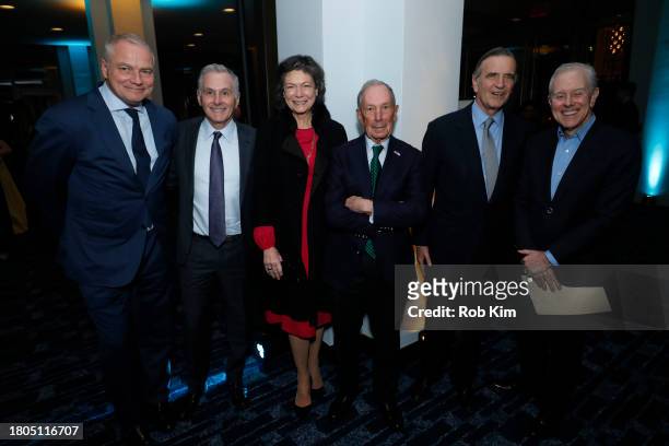 Guest, James G. Dinan, Diana Taylor, Michael Bloomberg, Robert K. Steel and Steven Swartz attends Lincoln Center's Fall Gala honoring James G. Dinan...