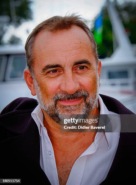 Antoine Dulery poses during the photocall of 'Vaugand' at 15th Festival of TV Fiction on September 13, 2013 in La Rochelle, France.