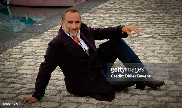 Antoine Dulery poses during the photocall of 'Vaugand' at 15th Festival of TV Fiction on September 13, 2013 in La Rochelle, France.