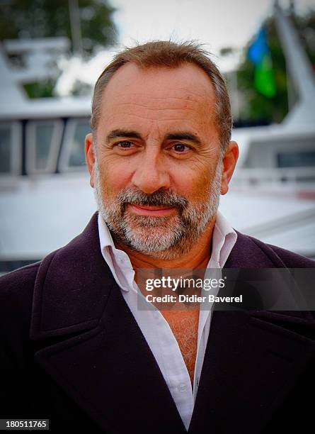 Antoine Dulery poses during the photocall of 'Vaugand' at 15th Festival of TV Fiction on September 13, 2013 in La Rochelle, France.