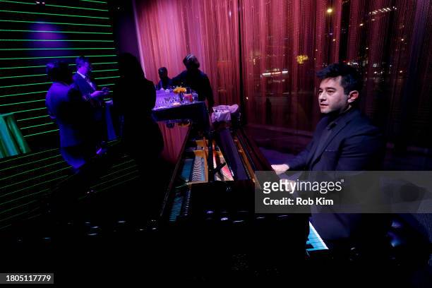 Performance on the piano at Lincoln Center's Fall Gala honoring James G. Dinan at David Geffen Hall on November 20, 2023 in New York City.