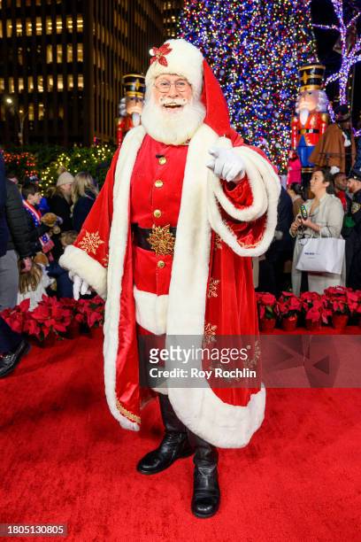 Man dressed as Santa Claus attends the Fox News 4th annual all-American Christmas Tree lighting at Fox News Channel Studios on November 20, 2023 in...