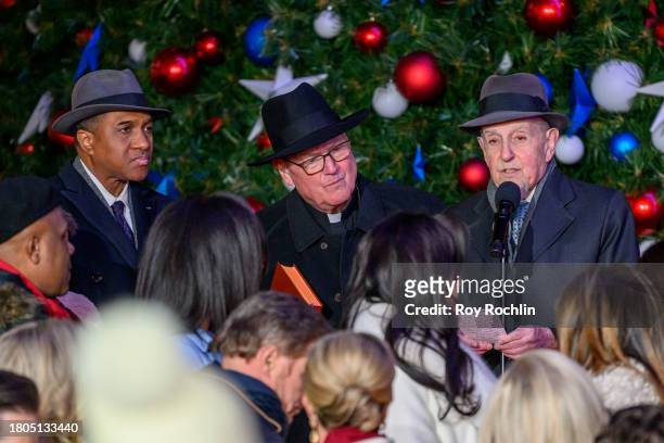 Rev. Lawrence Akers, Archbishop of NY Cardinal Timothy Dolan and Rabbi Haskel Lookstein read prayers during the Fox News 4th annual all-American...