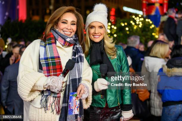 Judge Jeanine Pirro and Dana Perino host the Fox News 4th annual all-American Christmas Tree lighting at Fox News Channel Studios on November 20,...