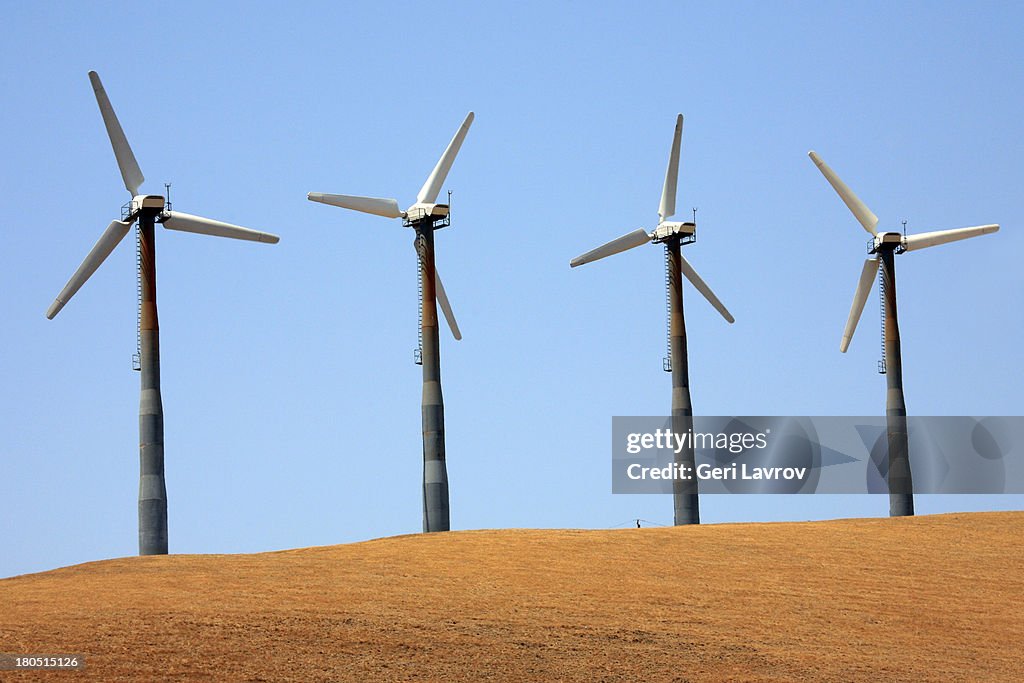 Windmills generating power