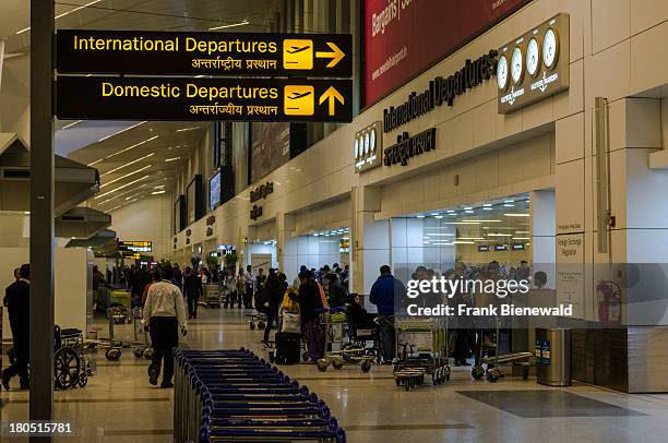 Inside the new New Delhi International Airport..