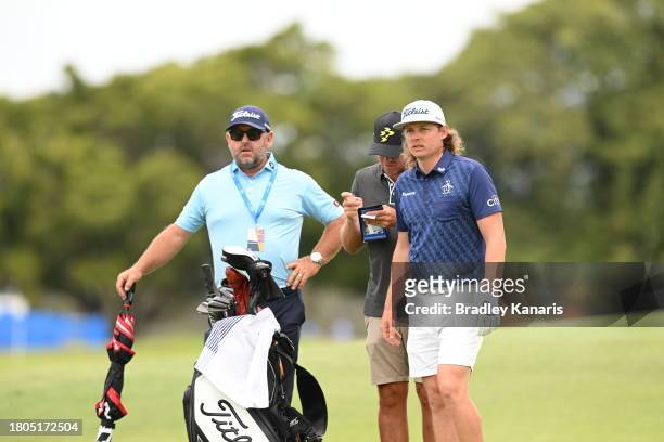 Cameron Smith is seen on the 18th hole ahead of the 2023 Australian PGA Championship at Royal Queensland Golf Club on November 21, 2023 in Brisbane,...