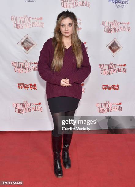 Giorgia Whigham at the 91st Hollywood Christmas Parade held on November 26, 2023 in Los Angeles, California.