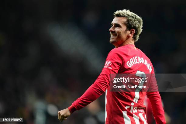 Antoine Griezmann second striker of Atletico de Madrid and France celebrates after scoring his sides first goal during the LaLiga EA Sports match...