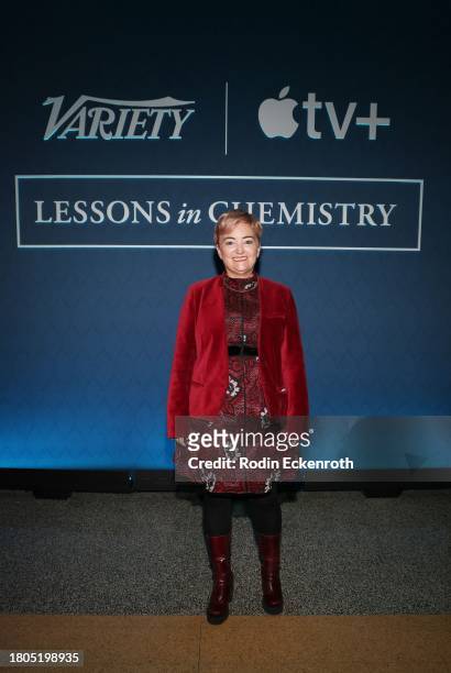 Catherine Smith attends Variety And Apple TV+ "Lessons In Chemistry" Screening, Q&A And Reception at Linwood Dunn Theater on November 20, 2023 in Los...