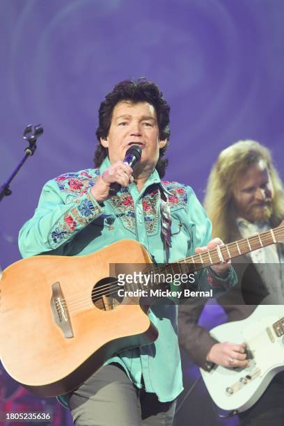 Marty Raybon of Shenandoah performs during the 2023 Christmas For Kids Benefit at Ryman Auditorium on November 20, 2023 in Nashville, Tennessee.