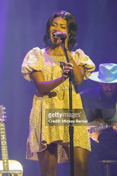 Devynn Hart of Chapel Hart performs during the 2023 Christmas For Kids Benefit at Ryman Auditorium on November 20, 2023 in Nashville, Tennessee.