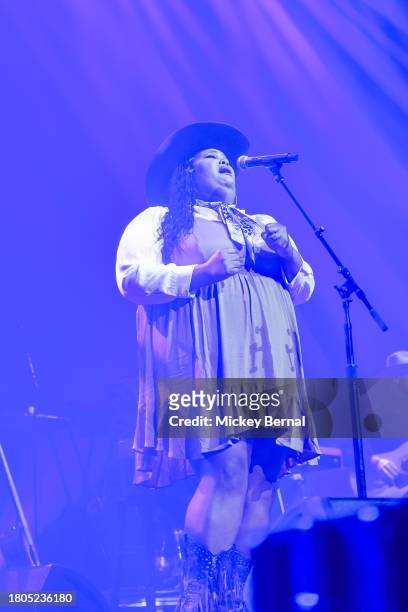 Danica Hart of Chapel Hart performs during the 2023 Christmas For Kids Benefit at Ryman Auditorium on November 20, 2023 in Nashville, Tennessee.