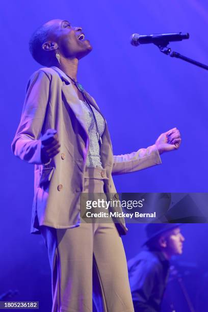 Trea Swindle of Chapel Hart performs during the 2023 Christmas For Kids Benefit at Ryman Auditorium on November 20, 2023 in Nashville, Tennessee.