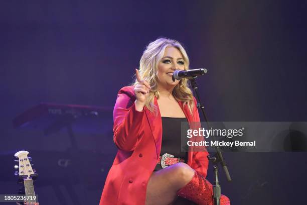 Hunter Girl performs during the 2023 Christmas For Kids Benefit at Ryman Auditorium on November 20, 2023 in Nashville, Tennessee.