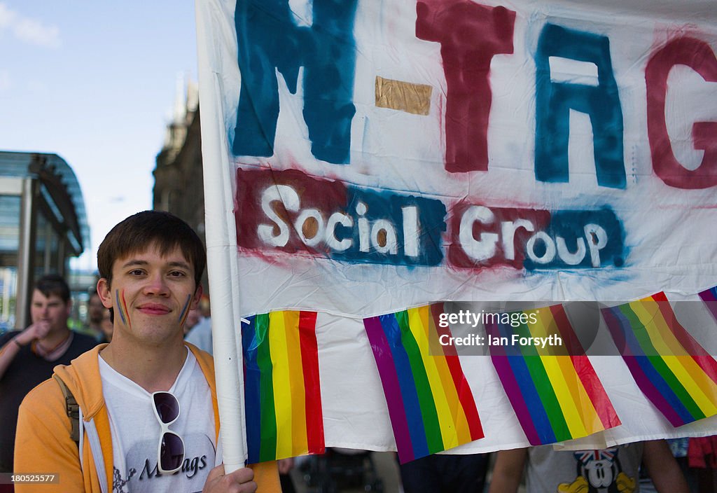 LGBT Community Pride March In Middlesbrough