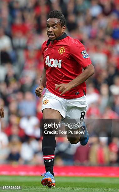 Anderson of Manchester United in action during the Barclays Premier League match between Manchester United and Crystal Palace at Old Trafford on...