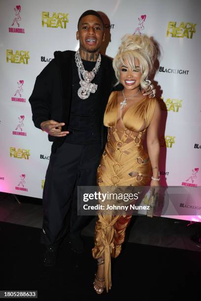 Choppa and DreamDoll attend the "Black Heat" private screening Q&A on November 20, 2023 in New York City.