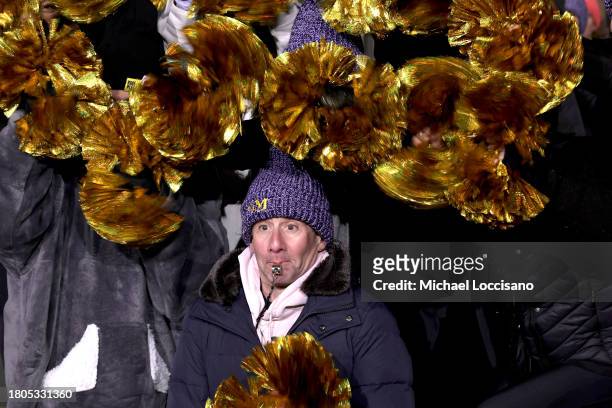 David Josefsberg performs "Spamalot" during day one of 97th Macy's Thanksgiving Day Parade rehearsals at Macy's Herald Square on November 20, 2023 in...