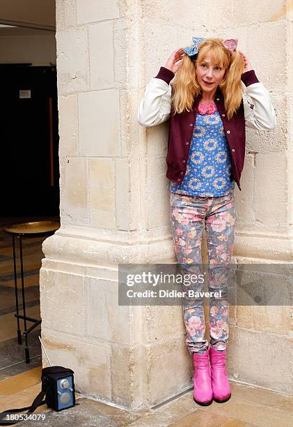 Julie Depardieu poses during the photocall of 'La Famille Katz' at 15th Festival of TV Fiction on September 14, 2013 in La Rochelle, France.