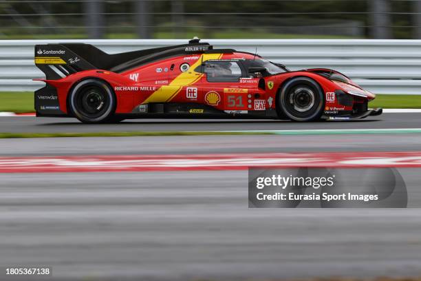 Ferrari Af Corse Ferrari 499P - Alessandro Pier Guidi / James Calado / Antonio Giovinazzi during the Free Practice at Fuji International Speedway on...