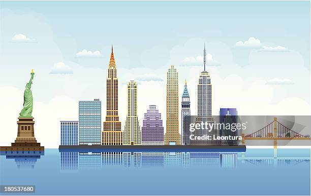 ilustrações de stock, clip art, desenhos animados e ícones de nova york - empire state building