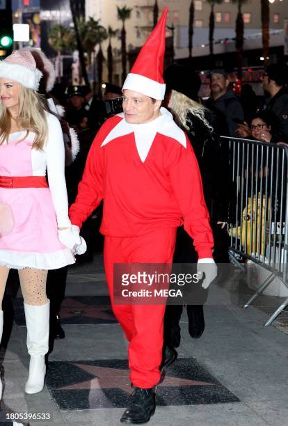 Chris Kattan is spotted dressed as elf on the shelf at the 91st Hollywood Christmas Parade on November 26, 2023 in Hollywood, California.