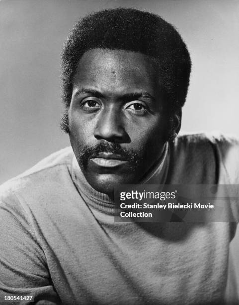 Promotional headshot of actor Richard Roundtree, as he appears in the movie 'Shaft in Africa', 1973.