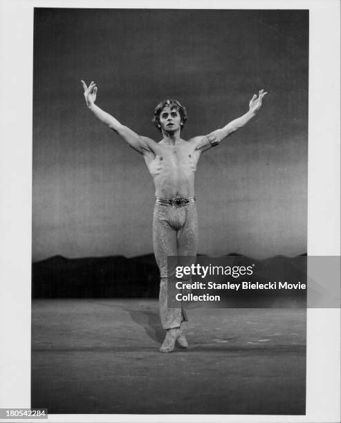 Actor and dancer Mikhail Baryshnikov in a scene from the movie 'Turning Point', 1977.