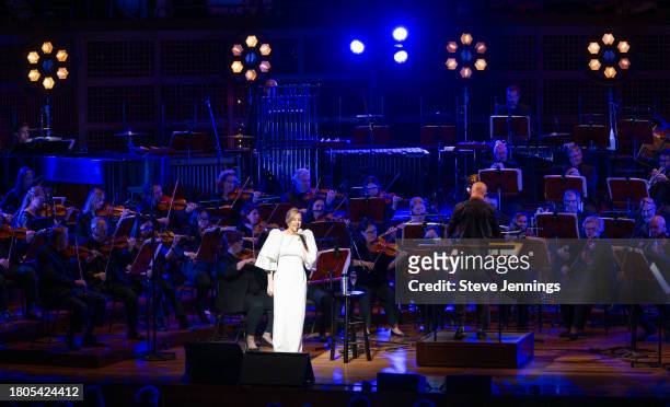 Ellie Goulding performs with the San Francisco Symphony at Louise M. Davies Symphony Hall on November 20, 2023 in San Francisco, California.