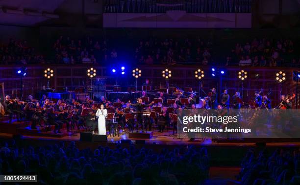 Ellie Goulding performs with the San Francisco Symphony at Louise M. Davies Symphony Hall on November 20, 2023 in San Francisco, California.