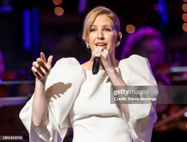 Ellie Goulding performs with the San Francisco Symphony at Louise M. Davies Symphony Hall on November 20, 2023 in San Francisco, California.