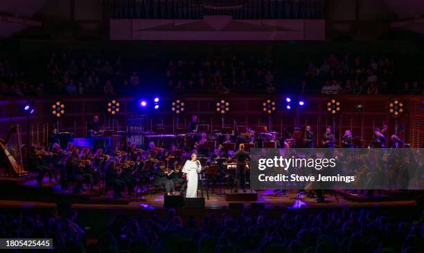 Ellie Goulding performs with the San Francisco Symphony at Louise M. Davies Symphony Hall on November 20, 2023 in San Francisco, California.