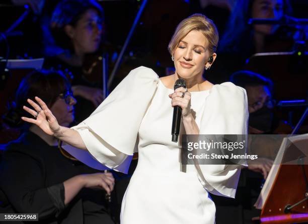 Ellie Goulding performs with the San Francisco Symphony at Louise M. Davies Symphony Hall on November 20, 2023 in San Francisco, California.