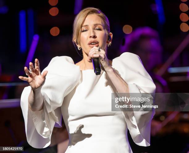 Ellie Goulding performs with the San Francisco Symphony at Louise M. Davies Symphony Hall on November 20, 2023 in San Francisco, California.