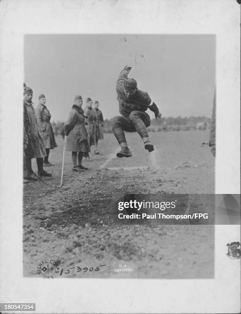 Division military competition athletic meet following the First World War, Sable sur Sarthe, France, March 15th1919.
