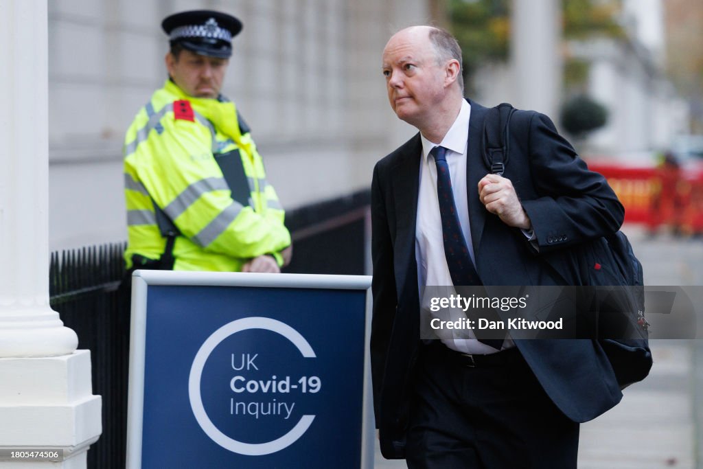 Chief Medical Officer Chris Whitty Attends Covid-19 Inquiry