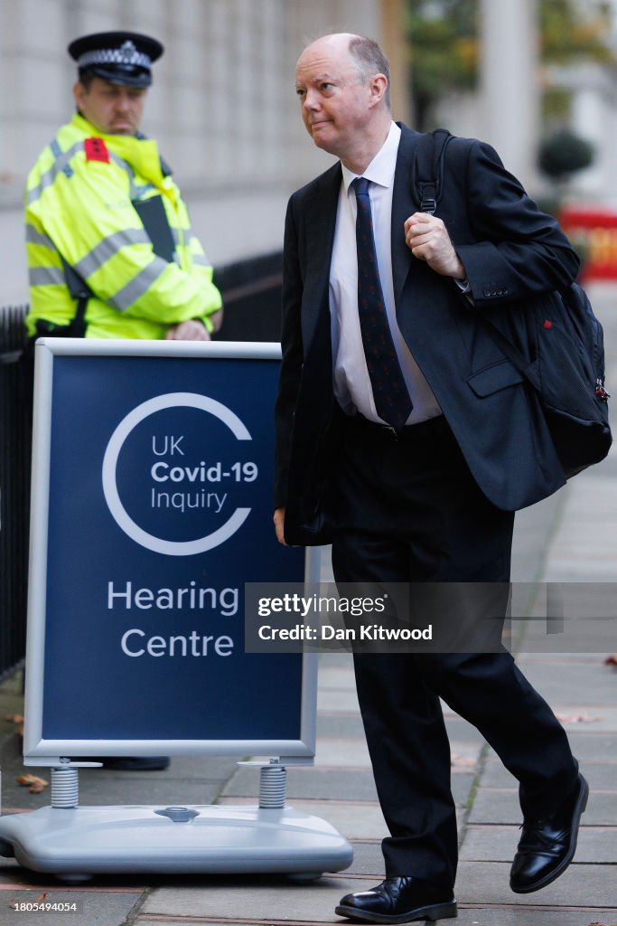 Chief Medical Officer Chris Whitty Attends Covid-19 Inquiry