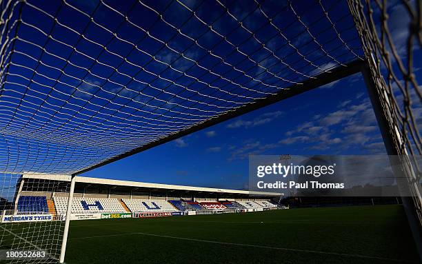 General view of the ground after the Sky Bet League Two match between Hartlepool United and Accrington Stanley at Victoria Park on September 14, 2013...