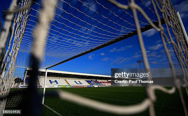 General view of the ground after the Sky Bet League Two match between Hartlepool United and Accrington Stanley at Victoria Park on September 14, 2013...