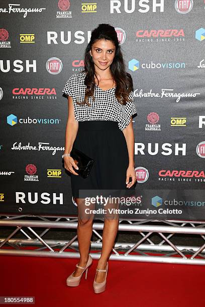 Claudia Potenza attends 'Rush' The Movie Rome Premiere at Auditorium della Conciliazione on September 14, 2013 in Rome, Italy.