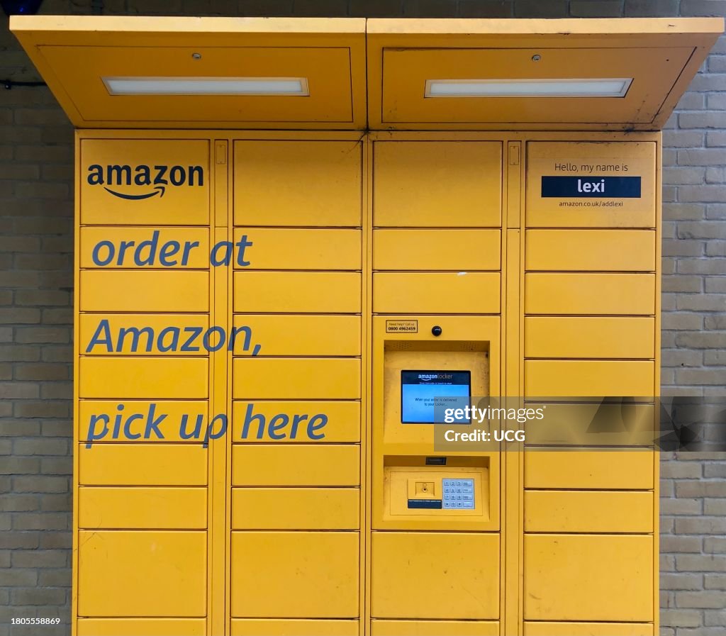 Amazon Collection Locker Amazon locker for secure and automated collection of orders placed ...