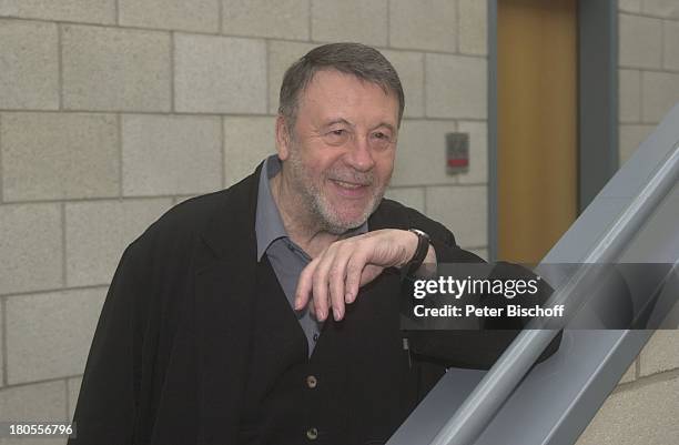 Günter Lamprecht, Fototermin, "Ein fast;perfektes Alibi", ARD, erster öffentlicher;Auftritt nach Verletzung beim Amoklauf in;Bad Reichenhall,