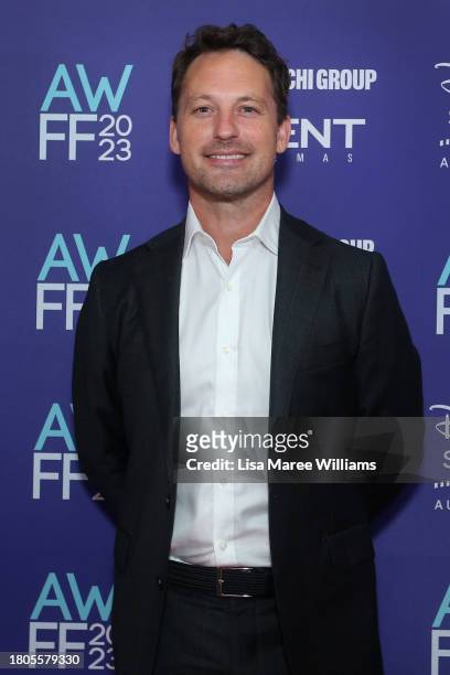 Tristan MacManus attends the Australian Womens Film Festival 2023 on November 21, 2023 in Sydney, Australia.